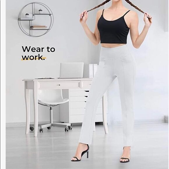 🌟along FIT Bootcut Flare Yoga Pants with Pockets - Picture 6 of 7